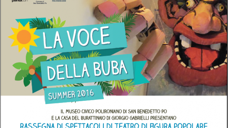 LA VOCE DELLA BUBA: I BURATTINI TORNANO A SAN BENEDETTO IL 5, 12 E 19 AGOSTO